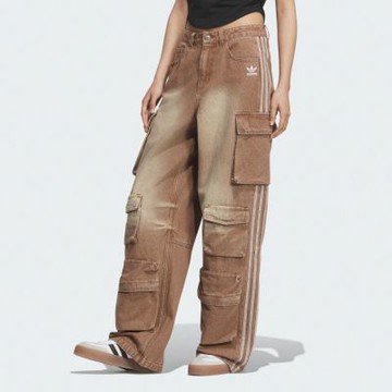 【adidas 愛迪達】 MULTICARGO 丹寧長褲 女 - Originals KC5871