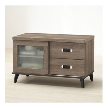 【MUNA 家居】莫可灰橡色3尺電視櫃/長櫃