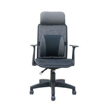 台灣製造 SGS認證 048 透氣辦公椅-灰（64*48*114cm）_廠商直送