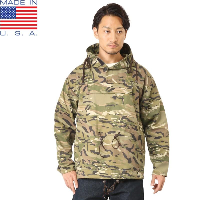 新品 MADE IN USA アノラックパーカー MultiCam アメリカ製 ミリタリー ...