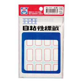 華麗牌自黏貼紙-紅框WL-1017