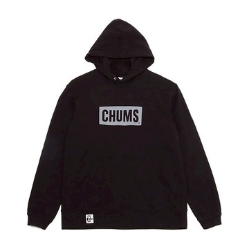 CHUMS 男 CHUMS Logo Pullover Parka LP連帽上衣 黑/炭黑-CH001443K083