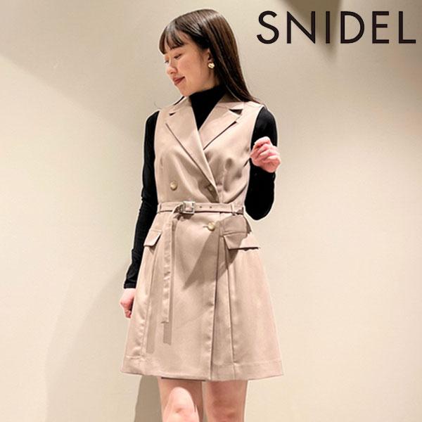 SALE スナイデル SNIDEL ノースリジャケットミニワンピース 