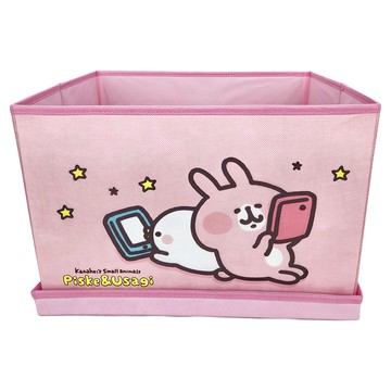 卡娜赫拉的小動物 衣物收納箱 Piske&Usagi  40 x 30 x 27cm  卡娜赫拉 粉色  1個