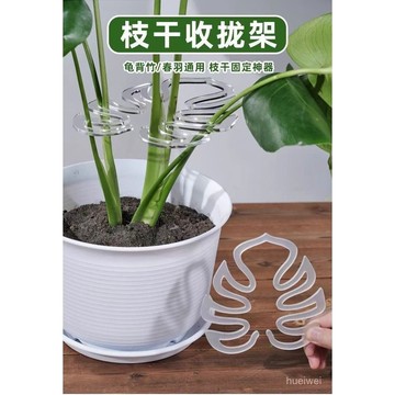 台灣24h🐑龜背竹支撐桿花支撐架枝幹收攏架植物防倒伏支架綠植固定神器花槽 FXAP