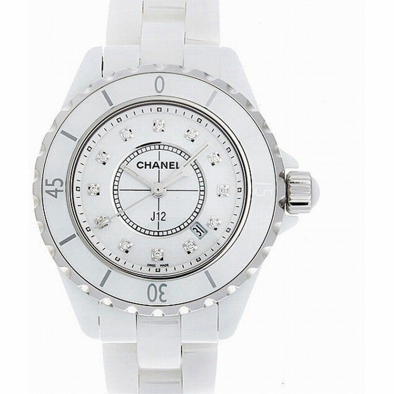 60回払いまで無金利 シャネル J12 白セラミック 12pダイヤ H1628 新品 レディース 腕時計 通販 Lineポイント最大0 5 Get Lineショッピング