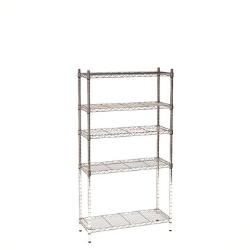 【客尊屋】小資型《粗管徑》35X90X165Hcm 銀衛士五層架