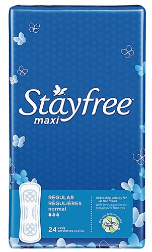Stayfree Maxi Pads - Regular 24 Pads
