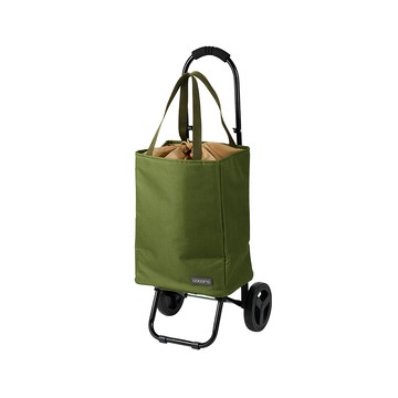 【日本cocoro】TOTE 保溫保冷摺疊購物車-22L-多色可選-森林綠