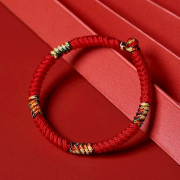 虎年本命年紅繩手鏈女手工編織手繩男兒童飾品【不二雜貨】