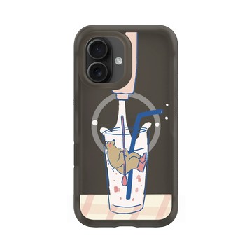 iPhone 16 AirX 本質黑 - 咻咻熊 XiuXiubear - 很熱的熊