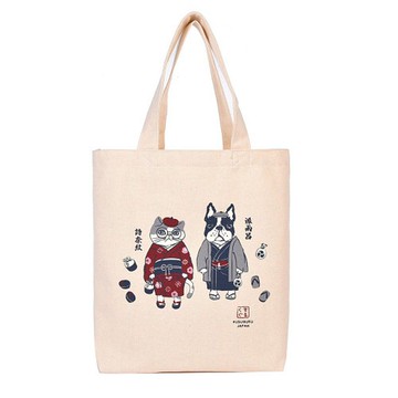 Kusuguru Japan帆布包 日本境內版限定 觀光主題 手提包-和服造型