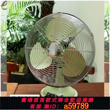 【台灣公司 可打統編】110V落地扇家用臺扇搖頭臺灣美式機械純銅機芯金屬電風扇美式插頭