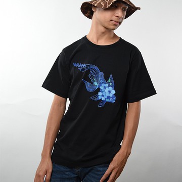 柔情潮感 Tee / 花魚圖騰 / 手繪原創 / 中性