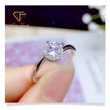 【CF鑽飾】戒指 莫桑鑽《命定》50分