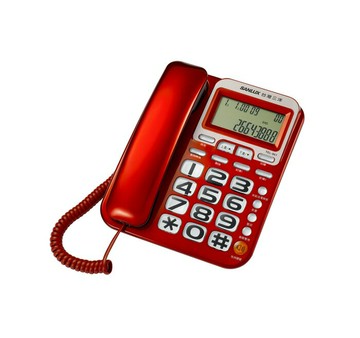 【小刮傷】 SANLUX台灣三洋 來去電報號/和弦鈴聲 有線電話機 TEL-861