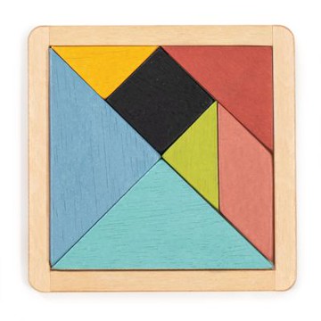 【美國 Mentari】益智七巧板(木製玩具/教育益智/拼圖)