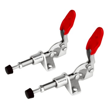 【得擘】推拉式夾鉗(2入) 美國 POWERTEC 木作工具/手工具/夾具/肘節夾鉗/夾鉗/快速夾鉗/GH301AM
