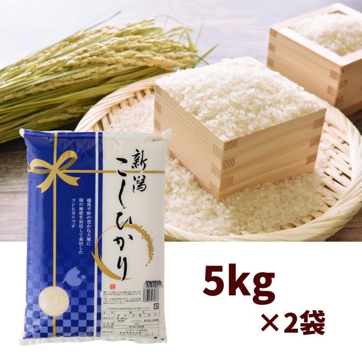 新米 5年産 米 新潟 産 コシヒカリ 10kg 新潟 こしひかり 受注してから精米します 白米 精米 甘い 減農薬 農家 直送 新潟県産 ギフト 米 内祝い プレゼント