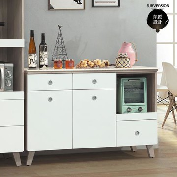 【顛覆設計】蒂娜溫4尺石面餐櫃