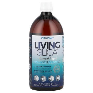 Silicium Laboratories, Orgono® Living Silica®，膠原蛋白加強劑，22.5 毫克，33.8 液量盎司（1 升）