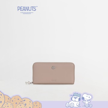Peanuts真皮長夾(頭層皮)(馬卡龍系列)