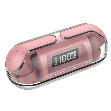 nStylE 東榮電子 超級音符19 真無線藍芽耳機 長板型電量顯示 觸控操作 輕巧便攜  NTWS-019  粉色