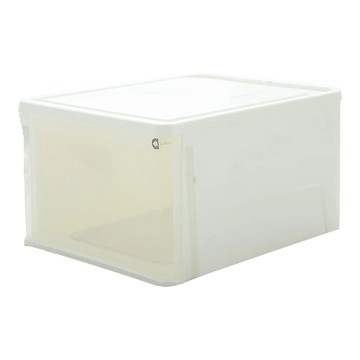 KEYWAY 聯府 愛家抽屜整理箱 45L  透明色 + 白色  531 x 384 x 280mm  1個