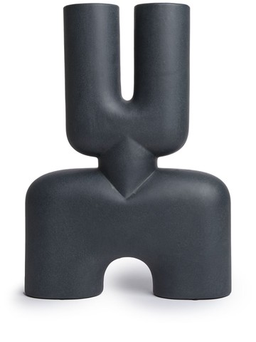 101 Copenhagen - Cobra Double medium vase (47cm) - unisex - ceramic - One Size - Black