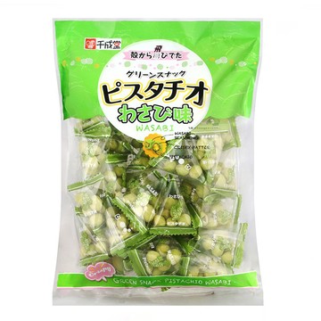 SENNARIDO 千成堂 開心果豆菓子 山葵味  198g  1包