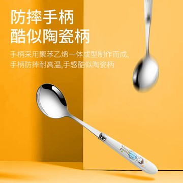 不銹鋼餐具勺子叉子可愛套裝家庭高檔親子便攜餐具【不二雜貨】