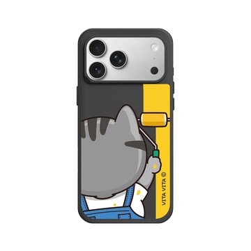 iPhone 17 Pro Max SolidX 黑 - VITA VITA．塔仔是隻貓 - 刷完才能回家款