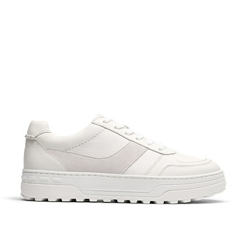 Clarks 藝動系列- Craft Edge Ease男款潮流厚底鋸齒大底 (白色) CLM83926C