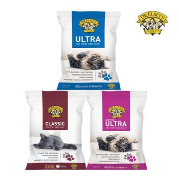 美國DR.ELSEY’S超級博士貓艾歐-貓砂 8.16kg/18lb*3包組（冠軍藍/紫薰桃/經典紅）｜艾爾博士