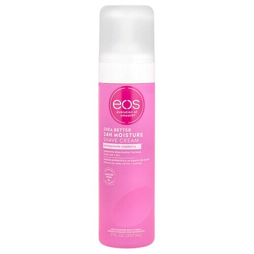 EOS, Shea Better™，24 小時保濕剃須膏，石榴樹莓香，7 液量盎司（207 毫升）