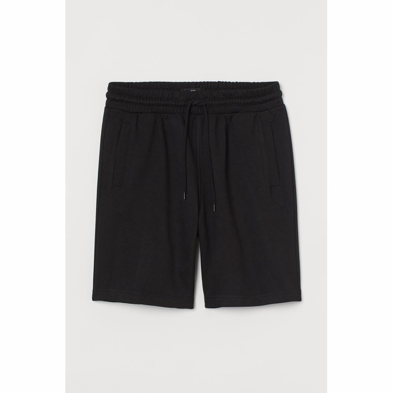 H M レギュラーフィット スウェットショートパンツ ブラック 通販 Lineポイント最大1 0 Get Lineショッピング