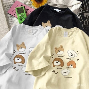 【台灣现貨】美式上衣 短袖上衣 夏季上衣 情侶衣服 純棉T恤 潮牌衣服 短袖T恤女 寬鬆T恤 女生上衣 男生衣服 女上衣