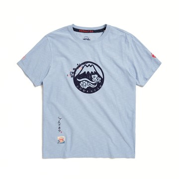 江戶勝｜男裝｜富士山家紋短袖T恤