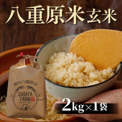 八重原米 玄米 2kg (2kg×1袋)