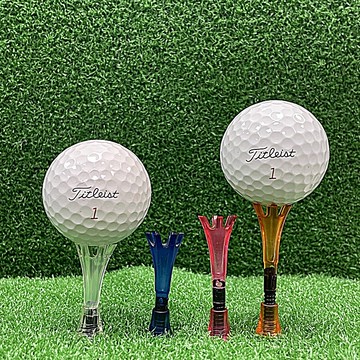 高爾夫可調高度球tee (4入裝-顏色隨機) 旋轉高度自行調整gf02006-4