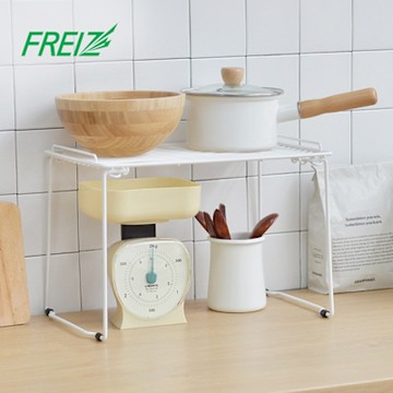 日本和平FREIZ Blance 層疊式桌上/水槽下置物架-加大款