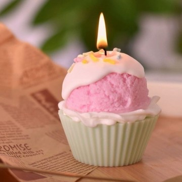 《冰淇淋甜點》香薰可愛蠟燭生日禮物閨蜜朋友節日拍照聖誕禮物
