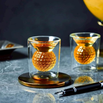 高爾夫造型威士忌波本杯玻璃杯｜Golf Whiskey Glass 一桿進洞好運
