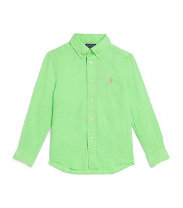 Ralph Lauren Kids Linen Polo Pony Shirt