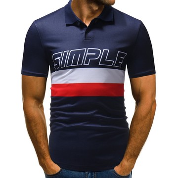 FINDSENSE H1 2018  新款 夏 男 薄款  拼接撞色  舒適透氣 短袖POLO衫 休閒運動T恤  潮上衣