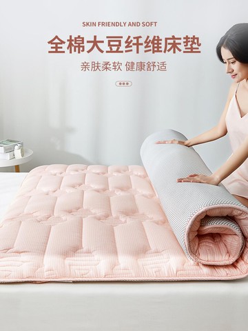 大豆纖維床墊軟墊雙人全棉防滑床褥1.5m保護墊子夏季薄款榻榻米墊