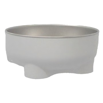 四葉幸運草寵物碗 304不鏽鋼+HIPS材質 15x9x13公分 185公克  簡約白  1個