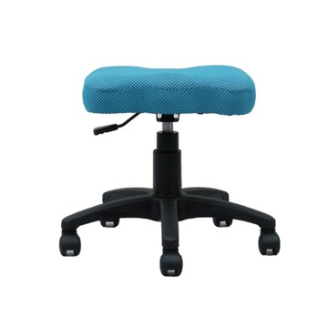 台灣製造 SGS認證 雲朵凳豆豆布 透氣辦公椅-藍（42*36*43cm）_廠商直送