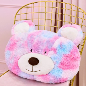 CANDY BEAR 呼嚕嚕吹泡泡的泡泡糖熊 熊頭小抱枕 45cm