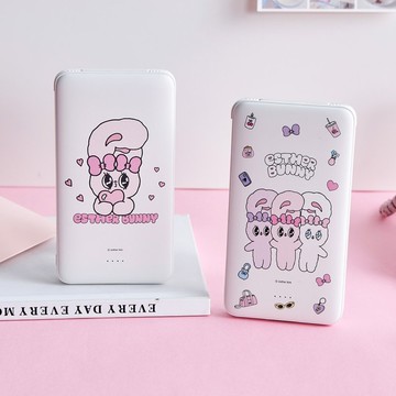 艾絲樂小兔手捧愛心雙線快充10000mAh行動電源